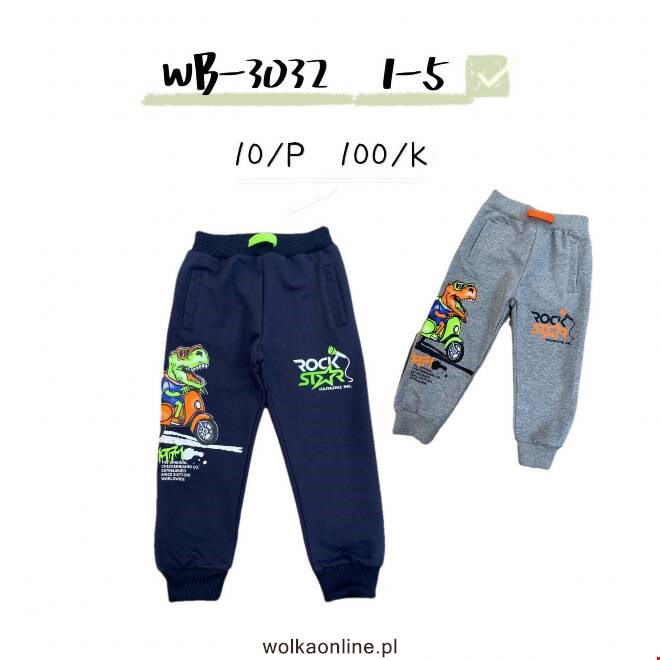 Spodnie dresowe chłopięce WB-3032 Mix KOLOR  1-5