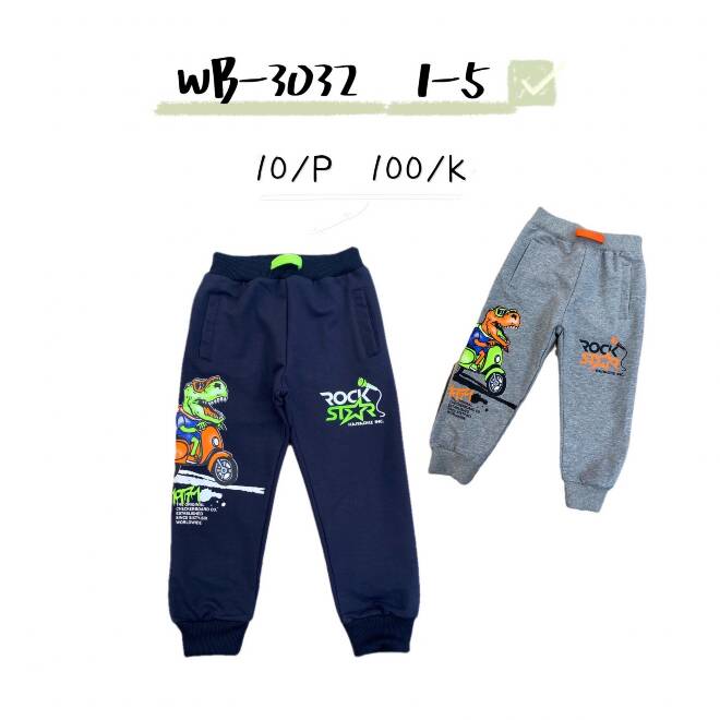 Spodnie dresowe chłopięce WB-3032 Mix KOLOR  1-5 1