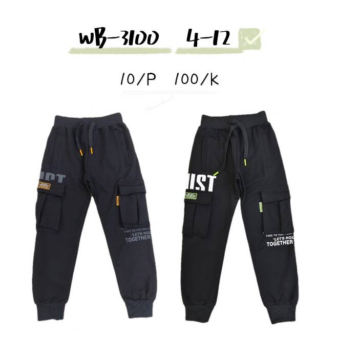 Spodnie dresowe chłopięce WB-3100 Mix KOLOR 4-12 1