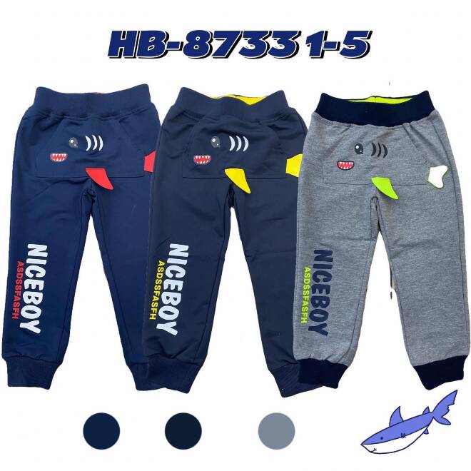 Spodnie dresowe chłopięce HB-8733 Mix KOLOR  1-5