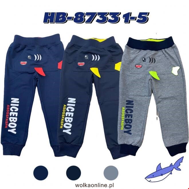 Spodnie dresowe chłopięce HB-8733 Mix KOLOR  1-5