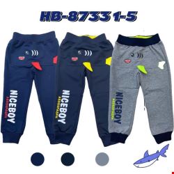 Spodnie dresowe chłopięce HB-8733 Mix KOLOR  1-5