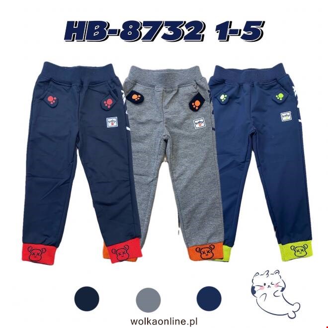 Spodnie dresowe chłopięce HB-8732 Mix KOLOR  1-5