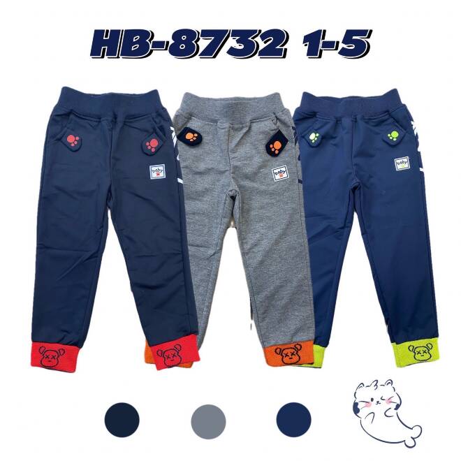 Spodnie dresowe chłopięce HB-8732 Mix KOLOR  1-5 1
