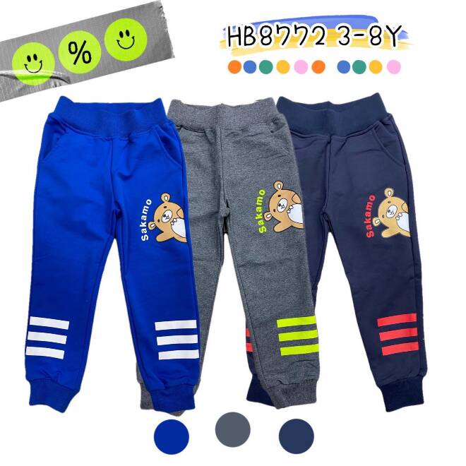 Spodnie dresowe chłopięce HB8772 Mix KOLOR  3-8
