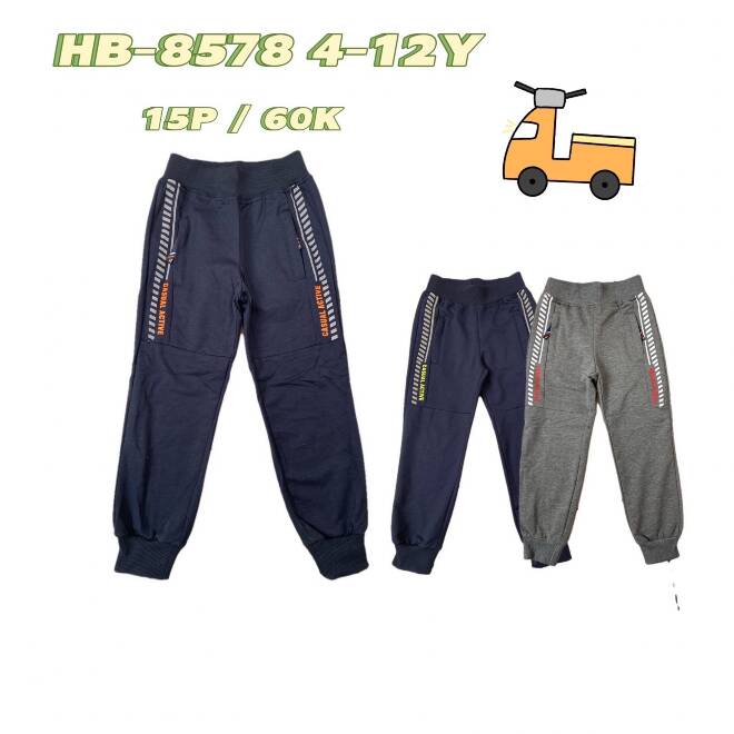 Spodnie dresowe chłopięce HB8578 Mix KOLOR  45-12 1
