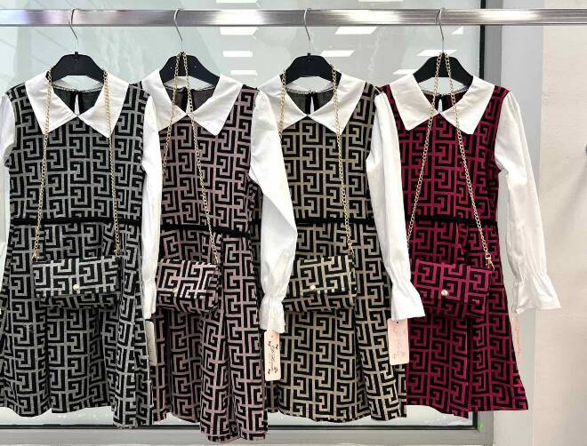  Sukienka dziewczęca 2311 1 kolor  4-14 1