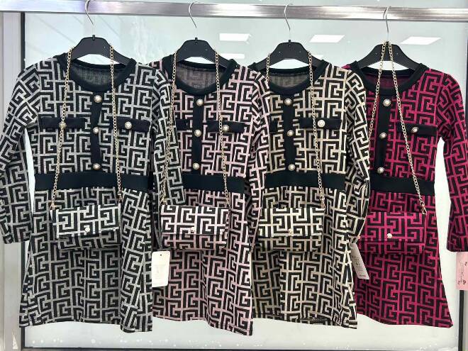  Sukienka dziewczęca 2313 1 kolor  4-14