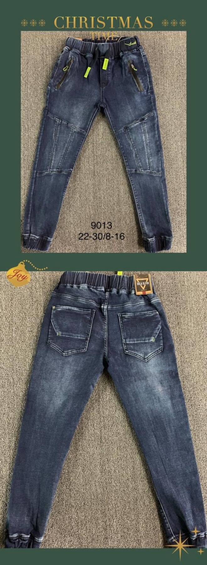 Jeansy chłopięce 9013 1 kolor  8-16