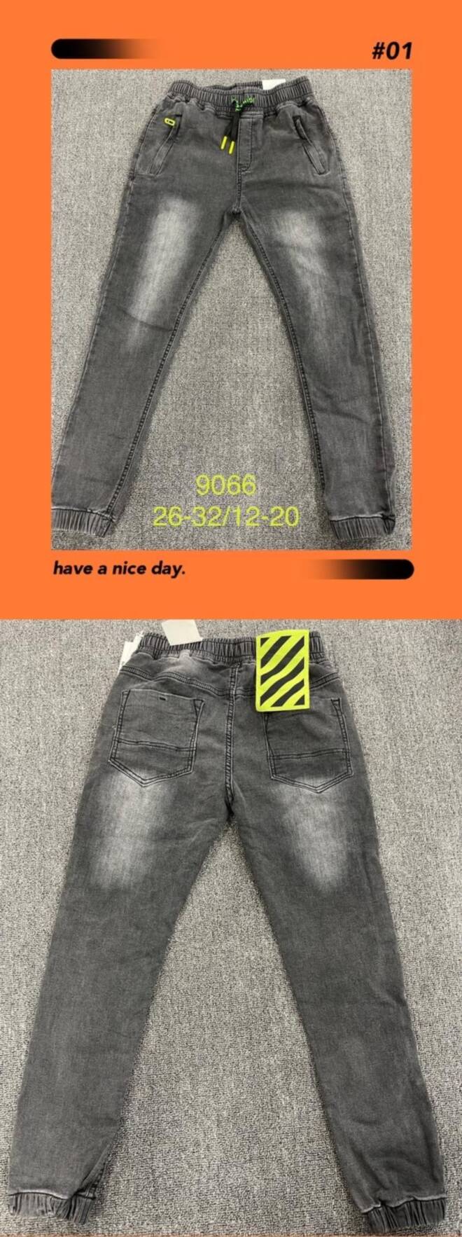 Jeansy chłopięce 9066 1 kolor  12-20