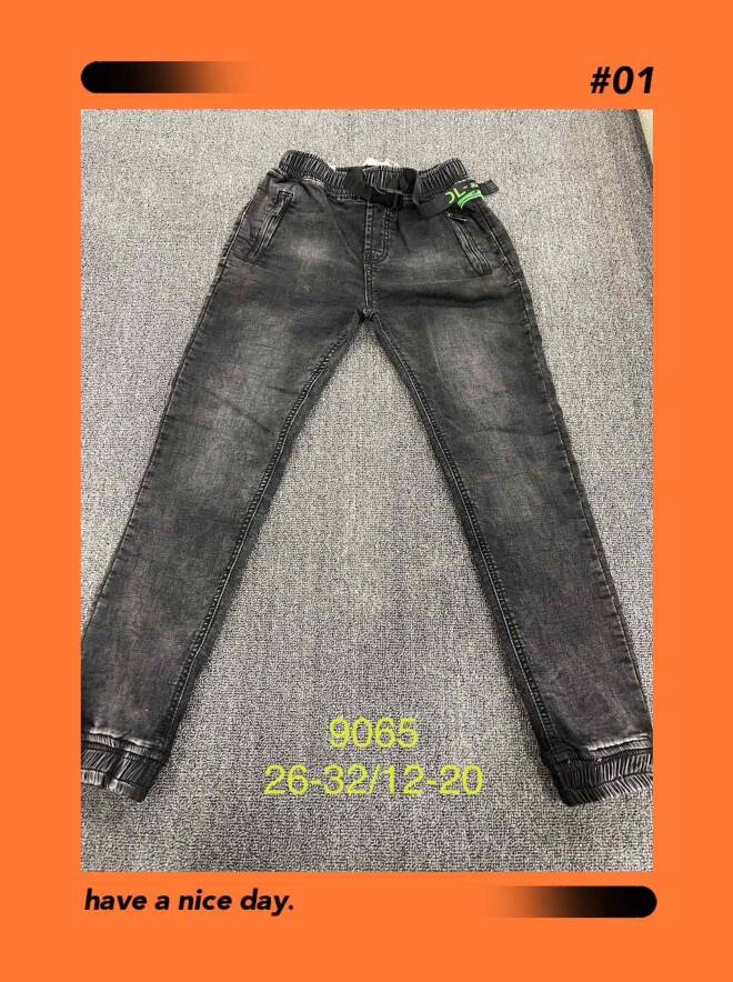 Jeansy chłopięce 9065 1 kolor  12-20 1