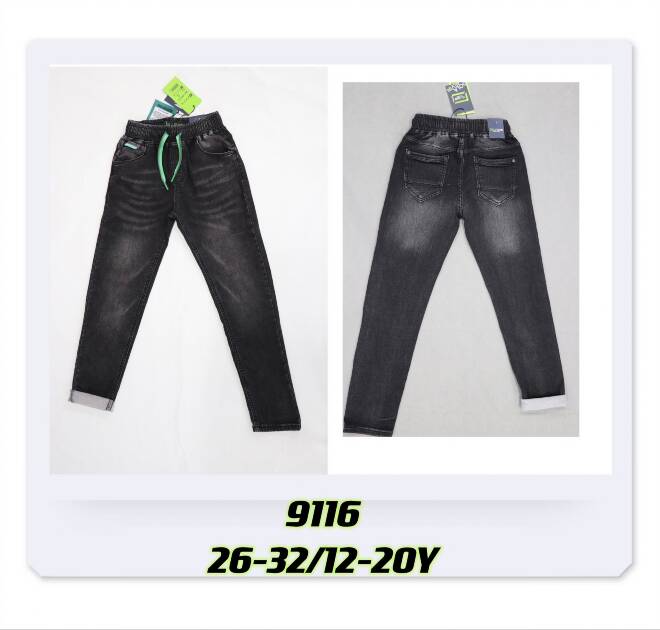 Jeansy chłopięce 9116 1 kolor  12-20