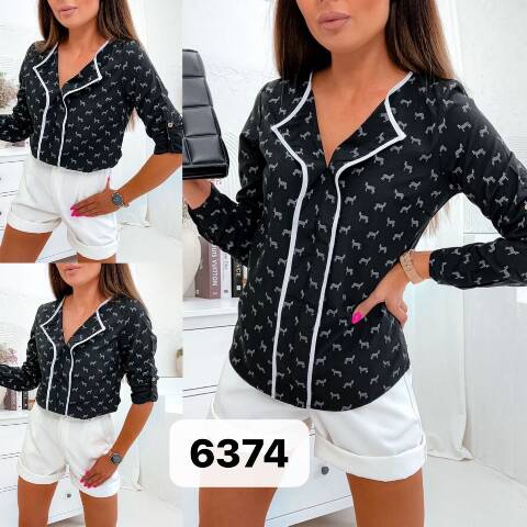 Koszula damskie 6374 1 kolor 36-44 1