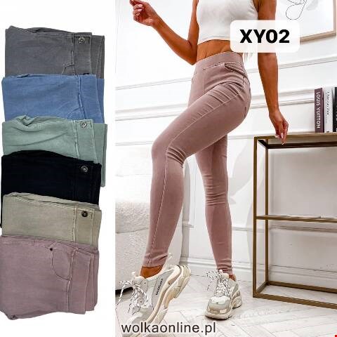 Jeansy damskie XY02 Mix kolor S-2XL