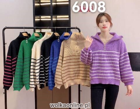 Sweter damskie 6008 Mix kolor Standard