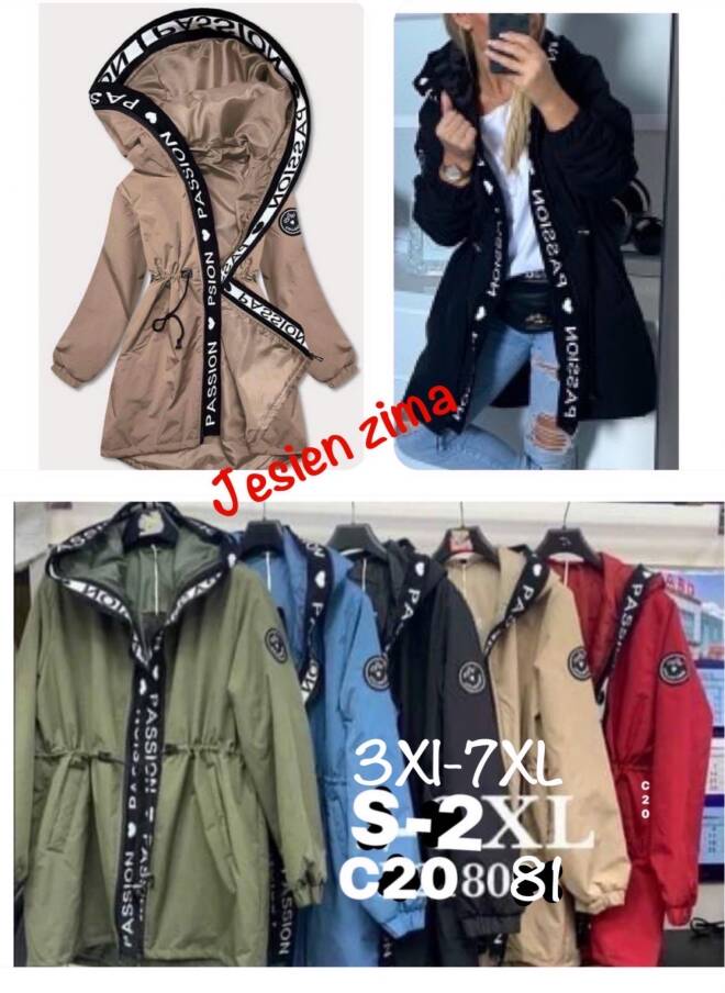 Kurtka wiosena damskie 8081 1 kolor  3XL-7XL(Towar China) 1