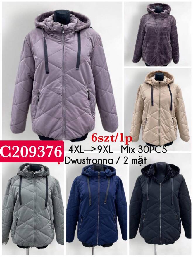 Kurtka wiosena damskie 9376 1 kolor  4XL-9XL(Towar China)