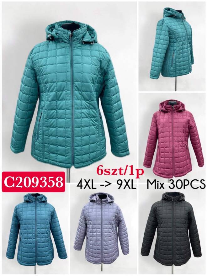 Kurtka wiosena damskie 9358 1 kolor  4XL-9XL(Towar China)