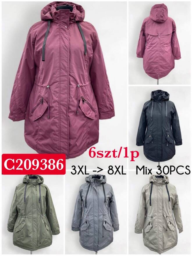 Kurtka wiosena damskie 9386 1 kolor  3XL-8XL(Towar China) 1