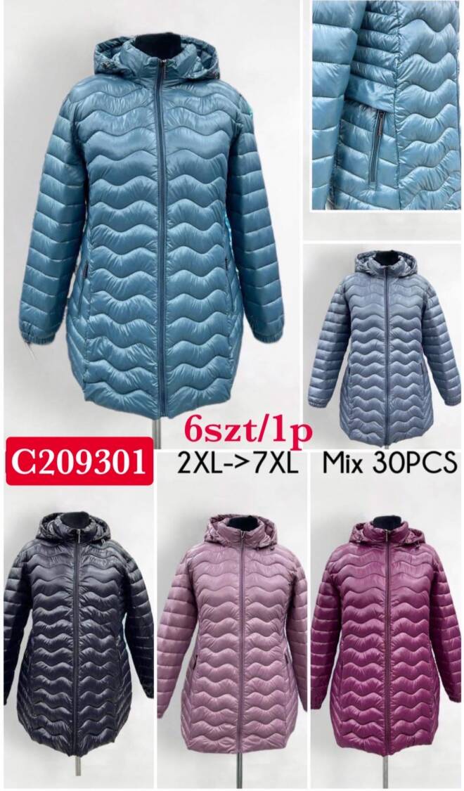 Kurtka wiosena damskie 9301 1 kolor  2XL-7XL(Towar China) 1