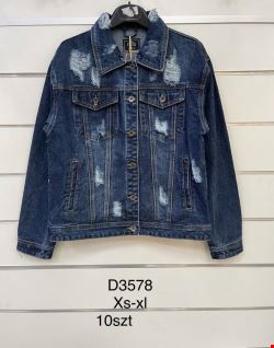 Kurtka jeansowa damskie D3578 1 kolor  XS-XL