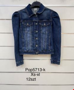 Kurtka jeansowa damskie POP5713 1 kolor  XS-XL