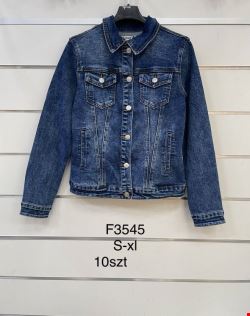 Kurtka jeansowa damskie F3545 1 kolor  S-XL