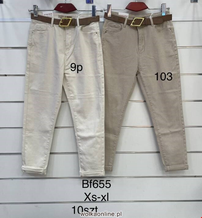 Jeansy damskie BF655 1 kolor  XS-XL