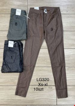 Spodnie skórzane damskie LG320 1 kolor  XS-XL