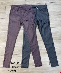 Spodnie skórzane damskie RE1318 1 kolor  XS-XL