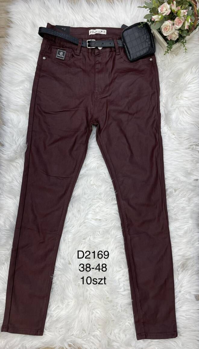 Spodnie skórzane damskie D2169 1 kolor  38-48