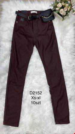 Spodnie skórzane damskie D2152 1 kolor  XS-XL