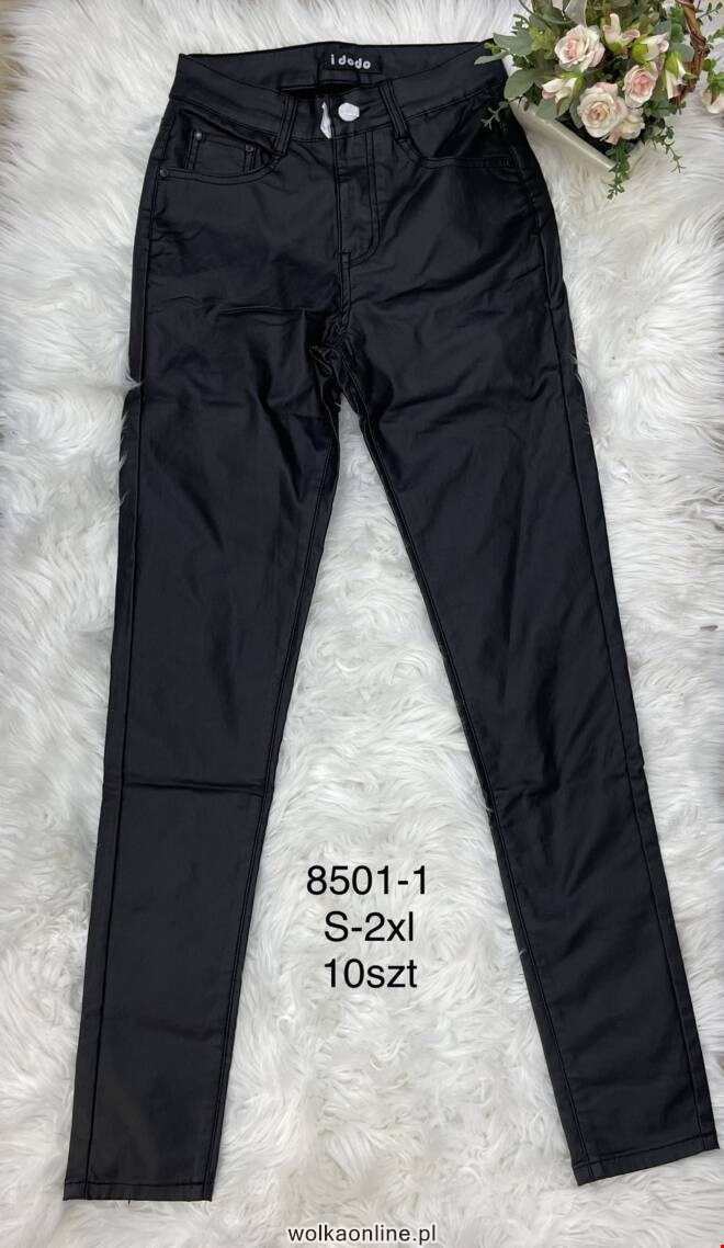 Spodnie skórzane damskie 8501-1 1 kolor  S-2XL