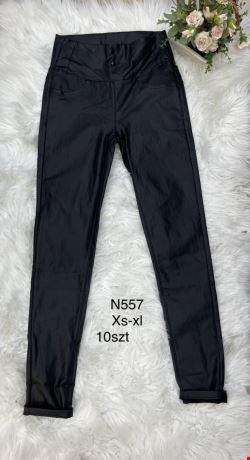 Spodnie skórzane damskie N557 1 kolor  XS-XL