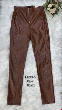 Spodnie skórzane damskie F693-5 1 kolor  XS-XL