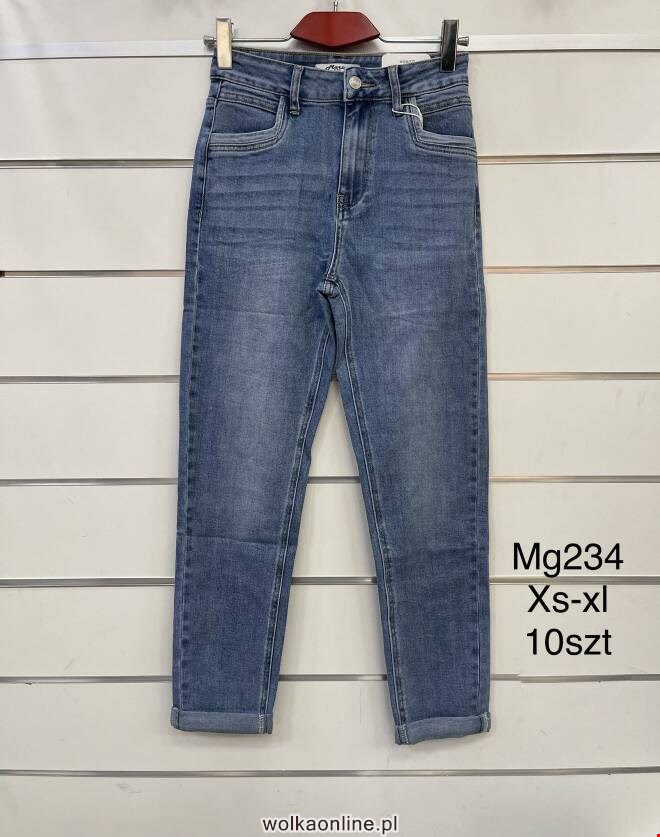 Spodnie skórzane damskie MG234 1 kolor  XS-XL