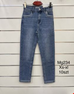 Spodnie skórzane damskie MG234 1 kolor  XS-XL