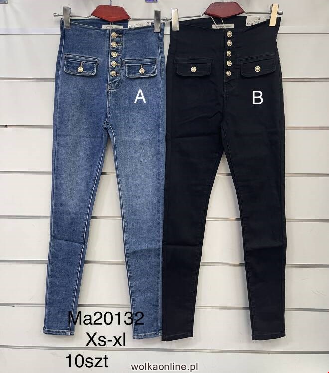 Spodnie skórzane damskie MA20132 1 kolor  XS-XL