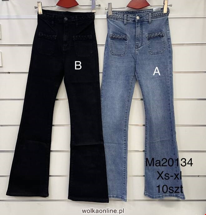 Spodnie skórzane damskie MA20134 1 kolor  XS-XL