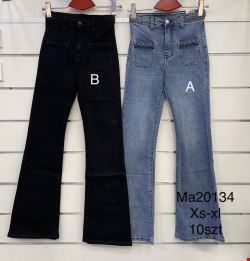Spodnie skórzane damskie MA20134 1 kolor  XS-XL