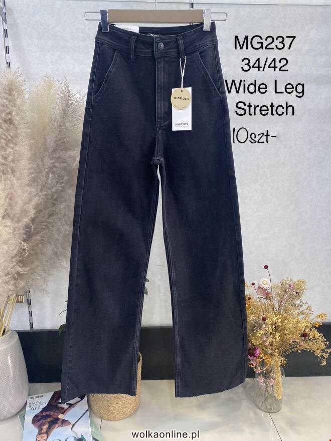 Jeansy damskie MG237 1 kolor  34-42