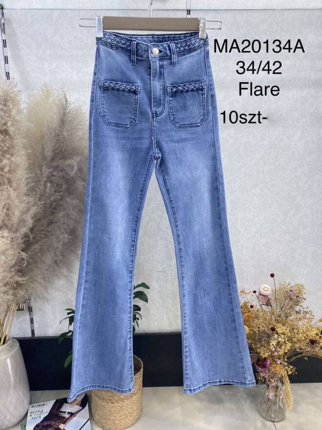 Jeansy damskie MA20134A 1 kolor  34-42