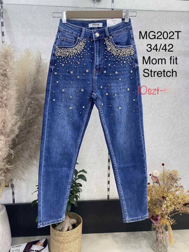 Jeansy damskie MG202T 1 kolor  34-42