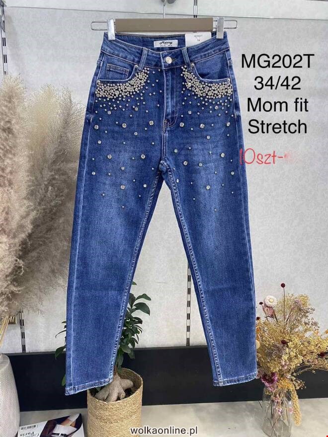 Jeansy damskie MG202T 1 kolor  34-42