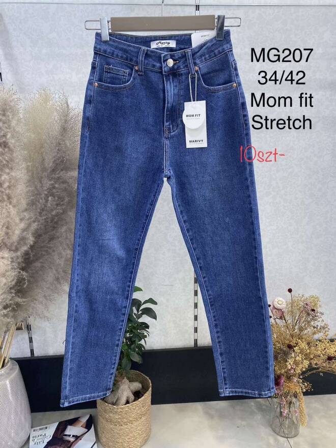 Jeansy damskie MG207 1 kolor  34-42
