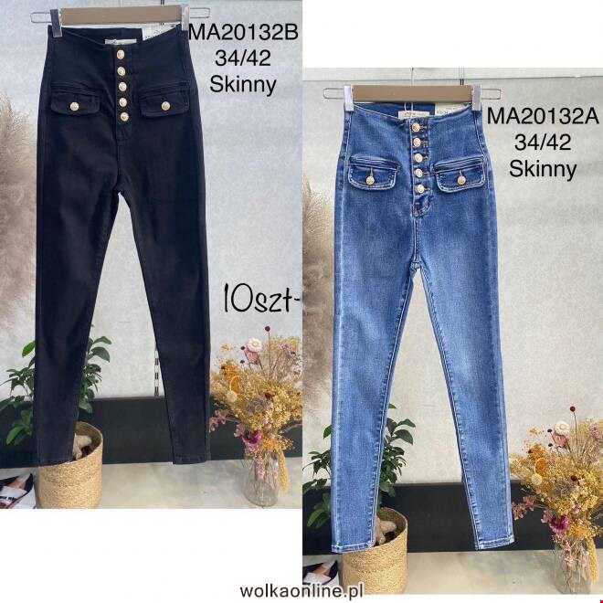 Jeansy damskie MA20132B 1 kolor  34-42