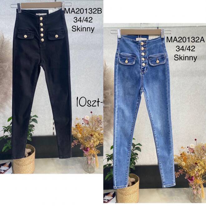Jeansy damskie MA20132B 1 kolor  34-42 1