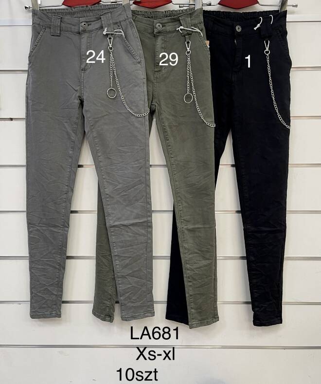 Jeansy damskie LA681 1 kolor  XS-XL 1