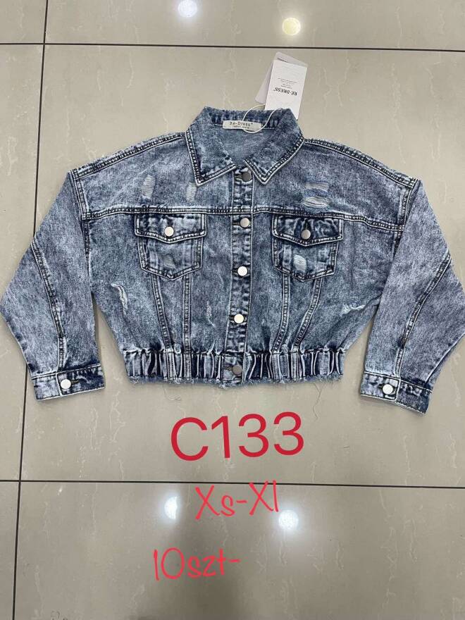 Kurtka jeansowa damskie C33 1 kolor  XS-XL 1