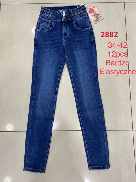 Jeansy damskie 2882 1 kolor 34-42